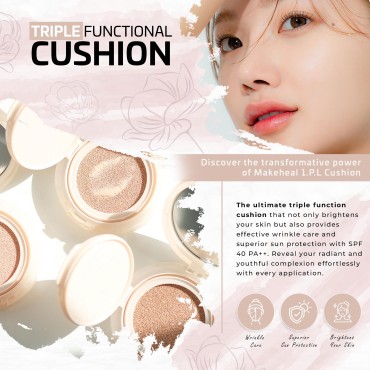 [Makeheal] 1.P.L Cushion with SPF 40 PA++, Conceal...