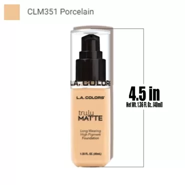 1 L.A. Colors [ CLM351 Porcelain ] Truly Matte Liq...