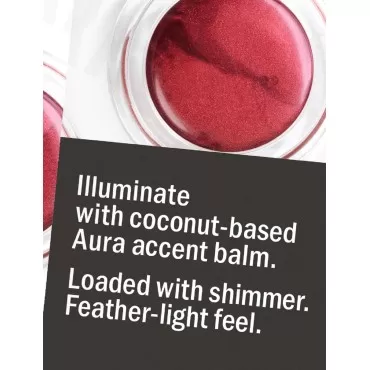 Hurraw! Aura Accent Balm, Crimson (sheer crimson r...