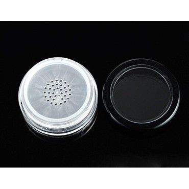 6 Pcs 10g 10ml Empty Plastic Clear Makeup Jar Cosm...