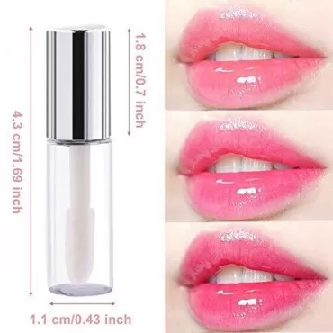 45Pcs Reusable Lipstick Bottle, 1.2 ML Lip Gloss T...