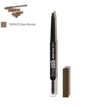 LA Colors 1 Browie Wowie Brow Pencil [ CBP402 DARK BLONDE ] Eyebrow Eye Brow + Free Zipper Bag