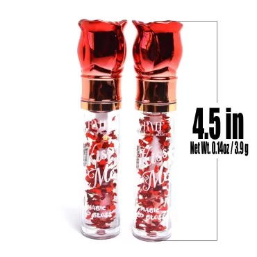ROMANTIC BEAUTY 2PCS of Kiss Me Magic Lip gloss Vi...