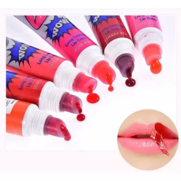 6 Colors Lip Stain Gloss Tattoo Magic Color Peel O...