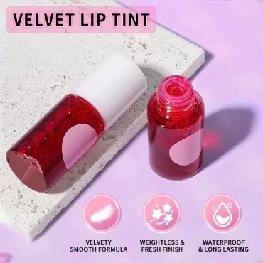 Fovcos Lip Tint Stain, Lip Glosses, Moisturizing L...