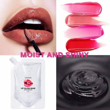 BIOKUSY Lip Gloss Base 150ML, Clear Moisturizing V...