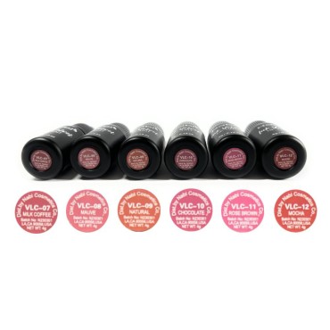 Set of 6 Colors Nabi Ink Velvet Lip Tint, Liquid Lip Stain (Brown Tone Line)