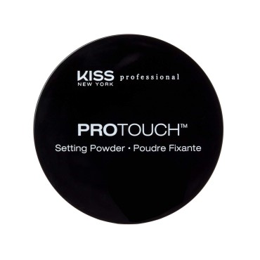 Kiss New York Pro Touch Setting Powder, Loose Setting Powder, Lightweight, Long-Lasting Face Powder Makeup, Controls Oil, Finishing Powder for Medium & Tan Skin Tones (Banana)