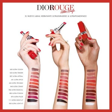 Dior Rogue Ultra Rouge Lipstick #883 Ultra Poison, 0.11 Ounce