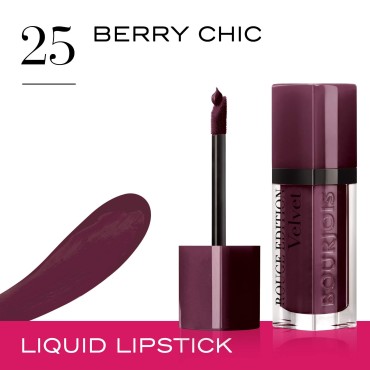 Bourjois Rouge Edition Velvet Lipstick 25 Dark Pur...