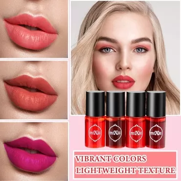 4Pcs Lip Tint Stain Set,Lip Liquid Lipstick Water ...