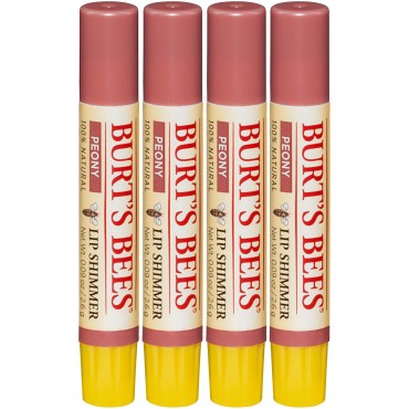 Burt's Bee's Lip Shimmer, Peony - 0.09 Ounces each...