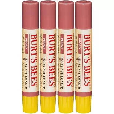 Burt's Bee's Lip Shimmer, Peony - 0.09 Ounces each...