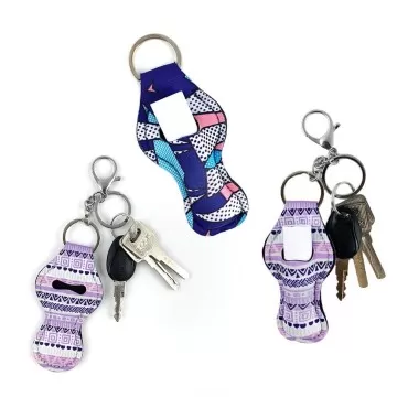 Thinvik 10 Pieces Chapstick Holder Keychain with 2...