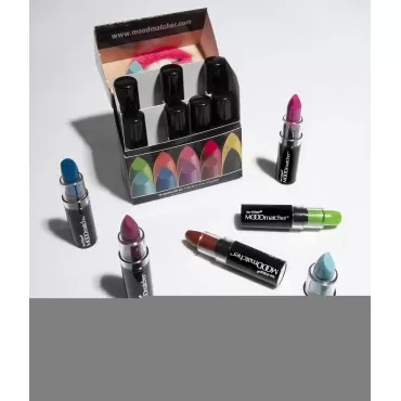 MOODmatcher Lipstick, 10PC Collection of the Original Color-Change Lipstick - Maskproof, 12 HOUR Long Wear, Enriched with Aloe & Vitamin E for Ultra-Hydration, Waterproof - Made in USA