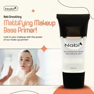 Nabi - Mattifying Face Primer - Pore Minimizer - Non-Oily Smooth Matte Look - Hide Wrinkle & Fine Lines - Long Lasting - Oil Free Formula - Mattifier Makeup Base Primer For Shine & Oil Control - 30g