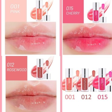 3 Pcs Plumping Lip Oil, Hydrating Lip Glow Oil, Pl...