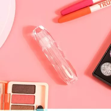 RONRONS 10 Pieces Clear Crystal Empty Lip Gloss Tu...