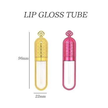 24 PCS Refillable Empty 5ml GOLD Crown Lip Gloss T...