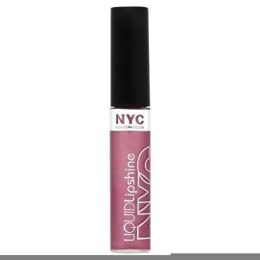 N.Y.C. New York Color Liquid Lipshine, Rivington Rose, 0.24 Fluid Ounce (Pack of 2)