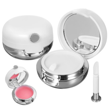 Beaupretty 2 Pieces Plastic Lips Balm Jars Empty L...