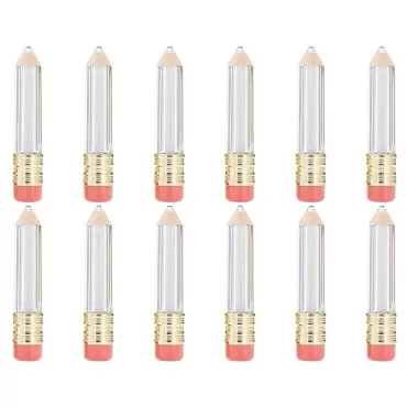 Ewanda store 22 Pcs 5ml Clear Pencil Lip Gloss Tubes Refillable Empty Lip Balm Containers Lip Gloss Tube Bottles for Women Girl DIY Cosmetics