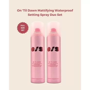 One Size On 'Til Dawn Setting Spray Duo Mattifying...