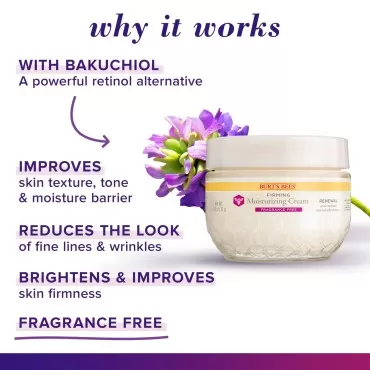 Burt's Bees Face Cream, Retinol Alternative, Firmi...