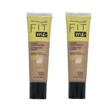 Maybelline New York Pack of 2 Fit Me Tinted Moisturizer, 120