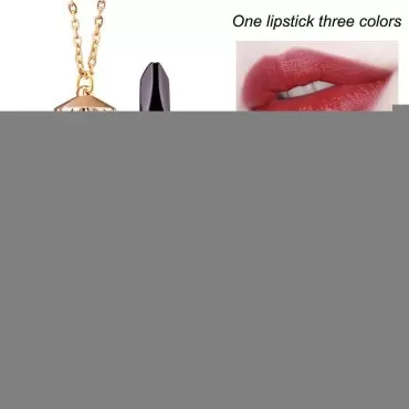 3 Colors in 1 Matte Lipstick Velvet Texture Moistu...