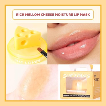 2PCS Cheese Design Cute Makeup PH Lip Balm&Lip mas...