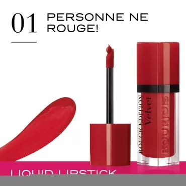 Rouge Edition Velvet Lipstick by Bourjois 01 Personne Ne Rouge 7.7ml