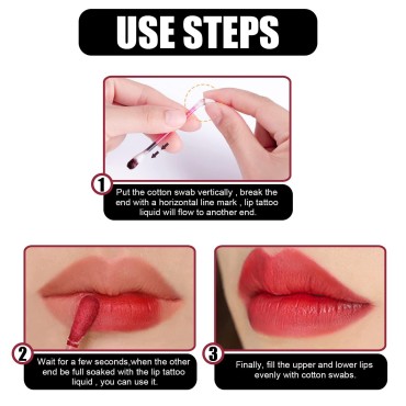 Visismile 20 Pcs/Box Tattoo Lipstick Cigarette Cot...
