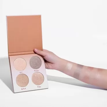 LIFUS Highlighter Palette?Highlighter Makeup Palette, Glow Bronzer Highlighter Powder Kit,Face illuminator makeup palette