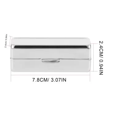 Beaupretty 2pcs Metal Lipstick Case Holder With Mi...