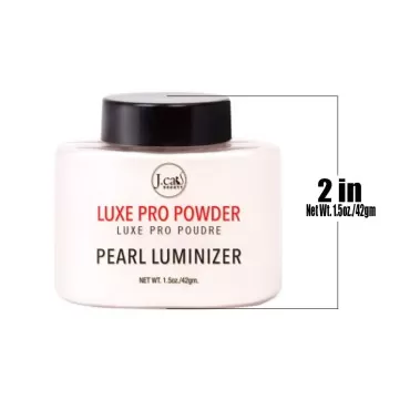 Jcat Beauty Pick 1 Luxe Pro Powder Face & Body Matte Finish Oil Control + Free ZipBag (LPP102 : PEARL LUMINIZER)