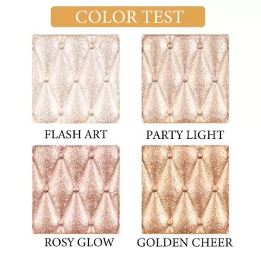 4-color highlighter makeup palette shimmer bronze ...