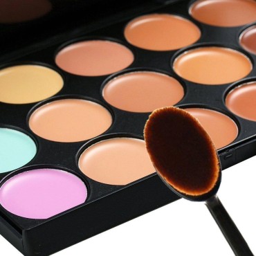15 Shades Colour Concealer Makeup Palette Kit Make...