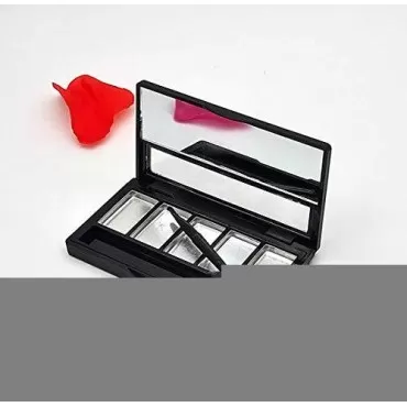 DNHCLL Five Grid Boxes with A Skylight Diy Lipstick Tray Homemade Eye Shadow Empty Boxes for Women Girls To Use Makeup