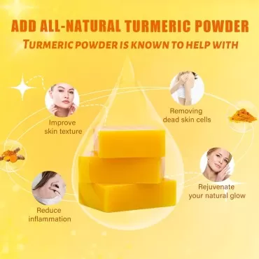 Umpeimvon 3 Pack Turmeric Soap Bar for Face & Body...