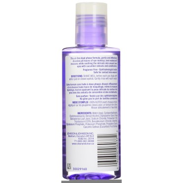 Clean & Clear Soothing Eye Make-Up Remover, 162ml