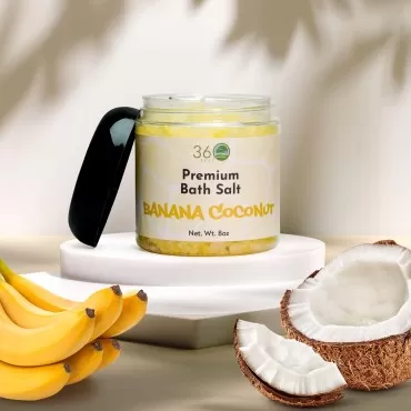 360Feel Banana Coconut Bath Salt - Rejuvenating Bo...