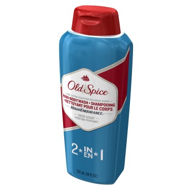Body Wash for Men by Old Spice, High Endurance Men's Hair and Body Wash, 18 Fluid Ounce