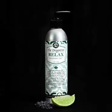 The Dragontree Natural Aromatherapy Body Wash - (Relax) - A Soothing Blend of Lavender, Lime & Ylang Ylang - Contains Essential Oils to Keep Your Skin Moisturized and Healthy - A Shower Gel, 8oz.