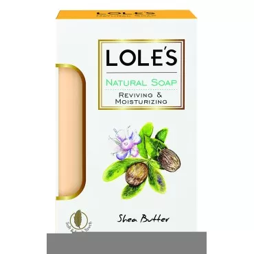 LOLE'S Luxury Pure Natural Soap, Shea Butter Beauty Soap Bar, Reviving & Moisturizing Face and Body Care, Vitamin E, SLS-Free, Soft & Fresh Touch, 100% Vegetable, No Animal Fat - PACK OF 3 (5.2 oz ea)