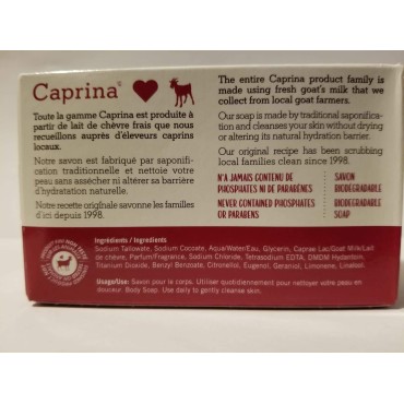 6 x Caprina Fresh Goat's Milk Soap, Original Formu...