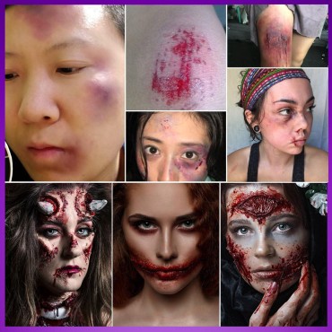 Afflano Bruise SFX Halloween Makeup Kit, Nose Scar...