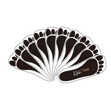 25 Pairs (50Feets) Spray Tanning Feet Pads Disposable Sunless Airbrush Tanning Tent Foot Protection