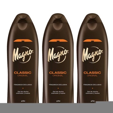 3 Bottles of Magno Classic Shower Gel 18.3oz/550ml...