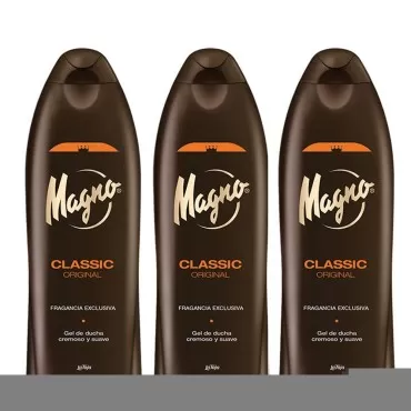 3 Bottles of Magno Classic Shower Gel 18.3oz/550ml...